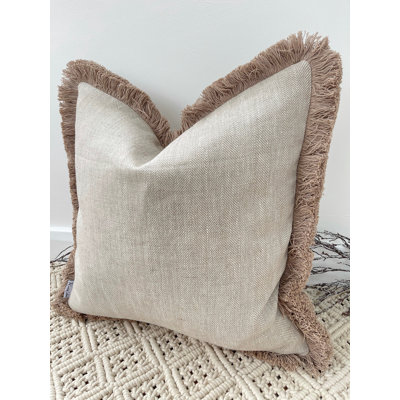 Abstract Brown Square Cushion Cover