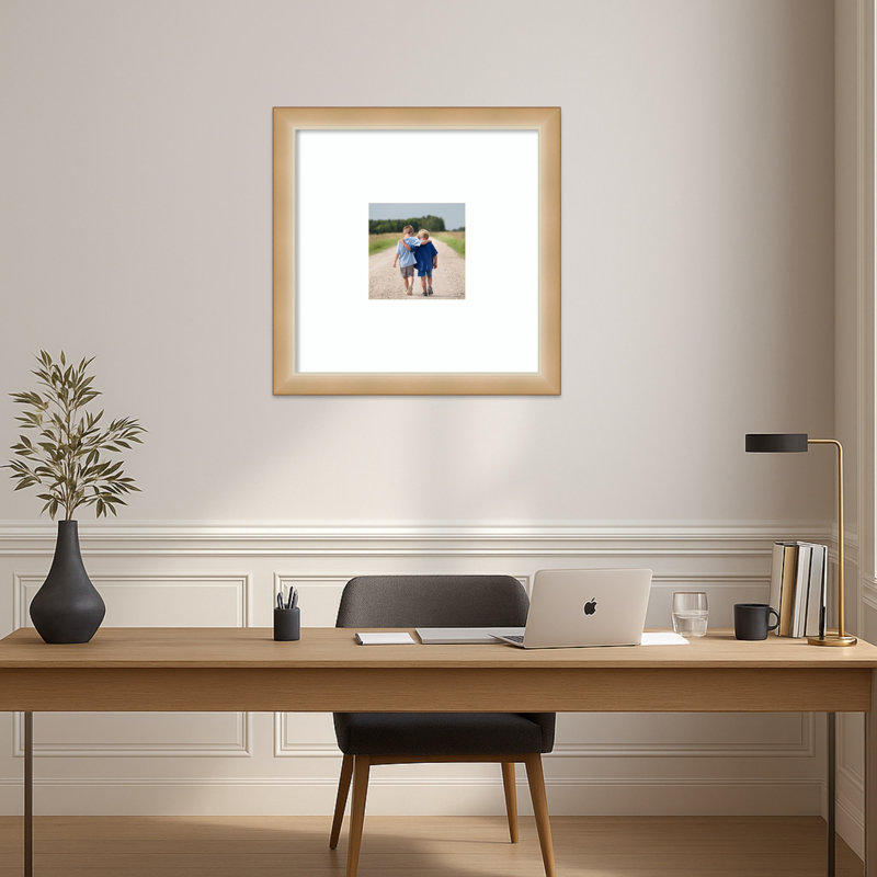 Cadre photo étroit Eva, 20 x 20 emmêlés à 8 x 8