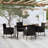 Wicker Patio Dining Set with Rectangular Table-1671310935-1648434940-1648434941