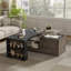 Table basse à plateau relevable avec portes de grange-148006412