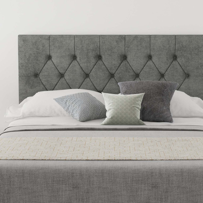 Talcott Upholstered Headboard, Kingsize (5'), Linen Granite