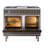 ILVE Nostalgie II Series 40 inch Dual Fuel Range with 6 Sealed Burners, Griddle (Glass Door)-99299528-99299489