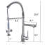 Robinet de cuisine en laiton haute pression de style industriel pour les cuisines modernes