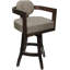 Tabouret de bar pivotant en bois Camili sur base en S-1917114445-1938551395-1940356425