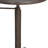 Elegant Brown 22" Round Side Table with Adjustable Height-545842429