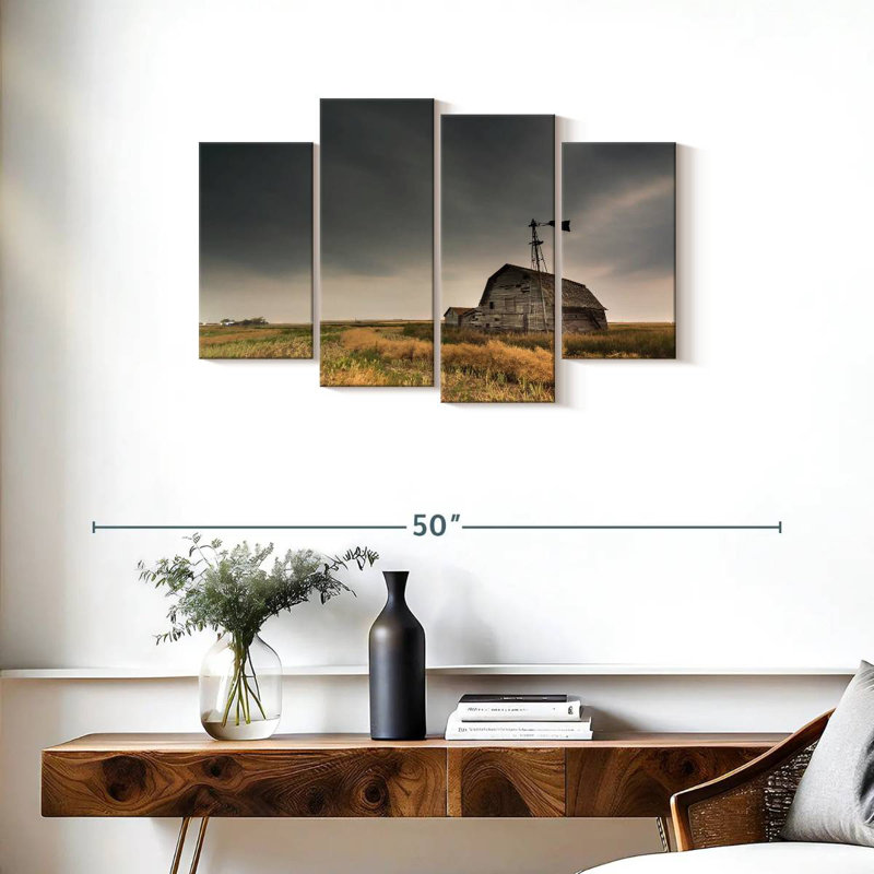 Alvord Saskatchewan Vintage Barn, 22" H x 36" W