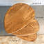 Ensemble de 3 tables basses gigognes empilables modernes en bois massif pour le salon-961208260