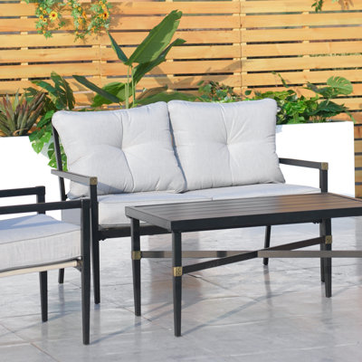Naavah 2 - Person Outdoor Loveseat With Cushions