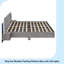 Lit plateforme flottant en bois avec lumières DEL et table de chevet-110744465-110744469