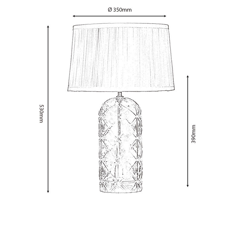 Glass Table Lamp