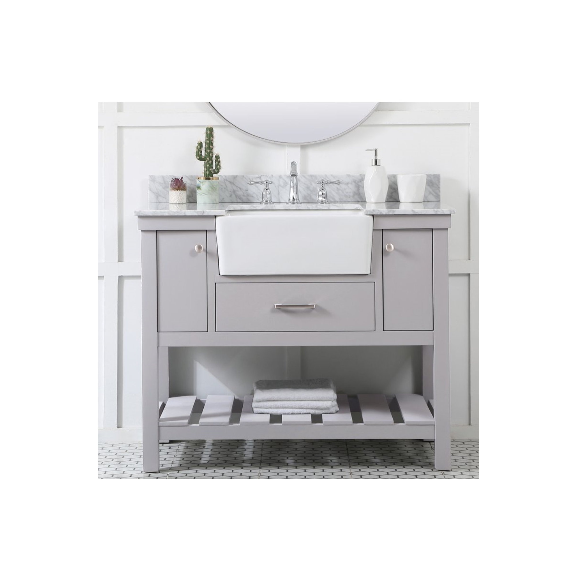 Pelaghia 42'' Single Bathroom Vanity, Gray