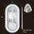 Dibbrun Frameless Lighted Bathroom Mirror-902978307-902978304