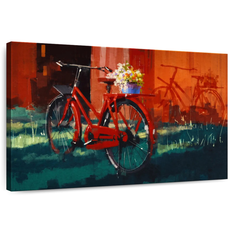 Mehar Red Bike, 26" H x 39" W