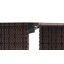 Ensemble de canapé modulaire d'extérieur 6 pièces avec accoudoirs larges-1864052680