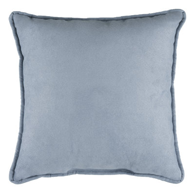 Caroline Traditional Cotton Twill Blue Square Pillow