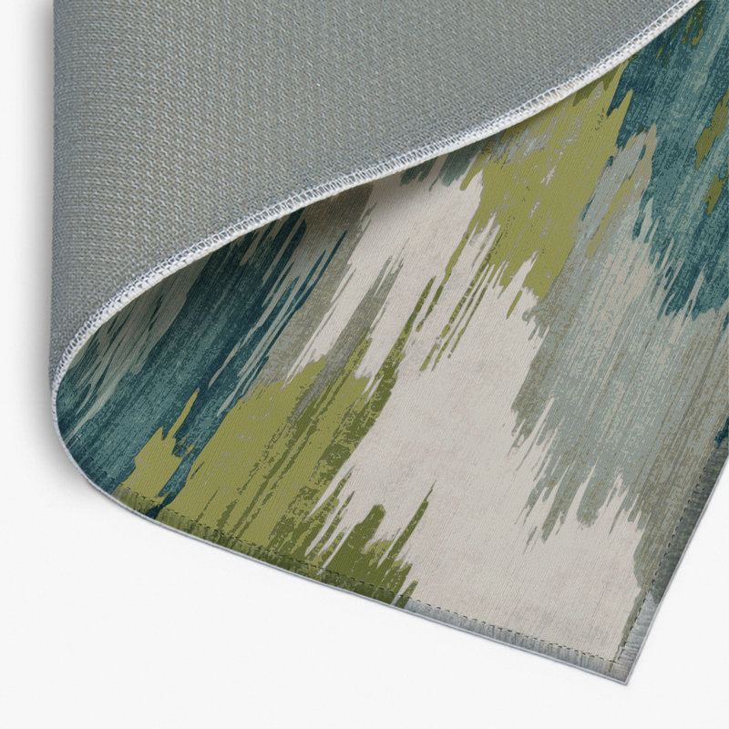 Watercolor Brown Indoor and Outdoor Area Rug, Rectangle 2' x 3'