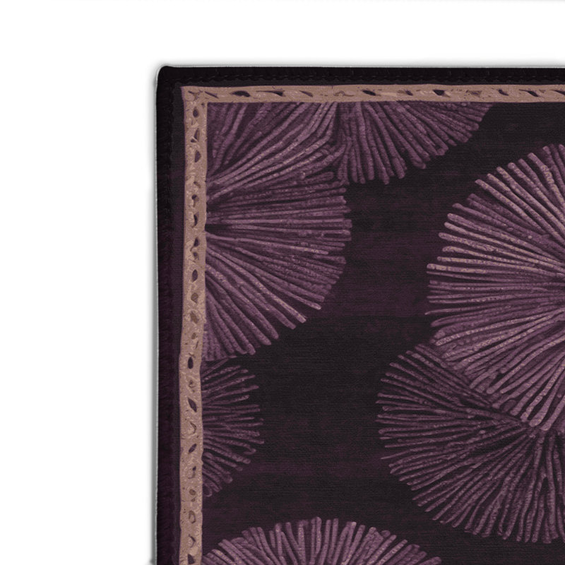 Tapis d'intérieur et d'extérieur mauve Nature, Rectangulaire 2 pi x 3 pi