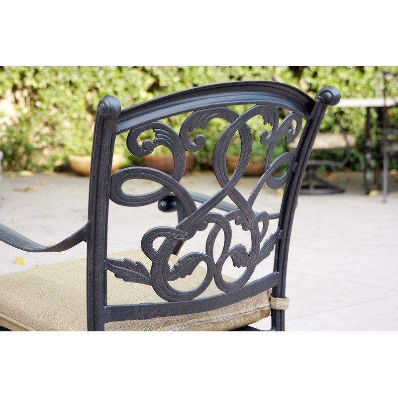 Byrge 9-Piece Patio Dining Set with Cushions and 42 x 84'' Rectangular Dining Table