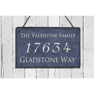 Personalize Home 3-Line Wall Address Plaque