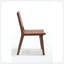 Chaise de salle à manger en cuir Saddle