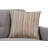 Three-Seater Sofa Polyester Blend Fabric With Quilted Structure