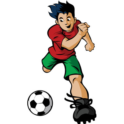 Adhésif mural Winn Soccer Boy
