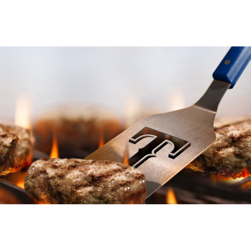Texas Rangers Blue Stainless Steel 3-Piece BBQ Tool Set