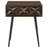 Gibson Coffee Brown 1-Drawer Rectangular Side Table