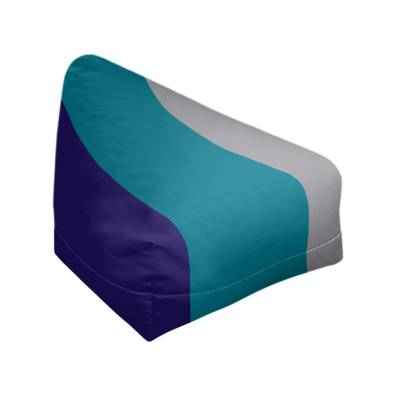 Fauteuil à billes Washington, Mauve foncé / bleu sarcelle / gris, 27 po x 27 po x 30 po