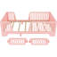 Twin Pink Bed, Open - Close Door For Interest, 8 Plywood Slats Support Floor Fun, Even Support, Facilitates Sleep Transition