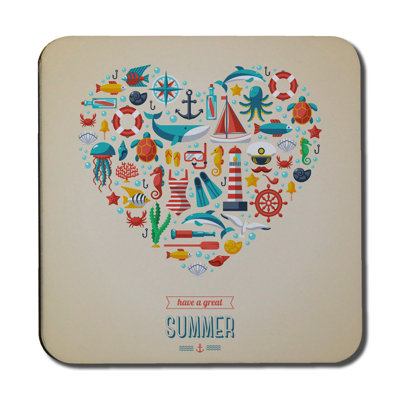 Square 6 Piece Coaster Set
