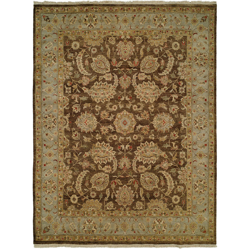 Wool Oriental Area Rug, Rectangle 6' x 9'