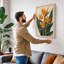 Bird of Paradise Bloom Botanical - Wrapped Canvas-1819937489-1819937578