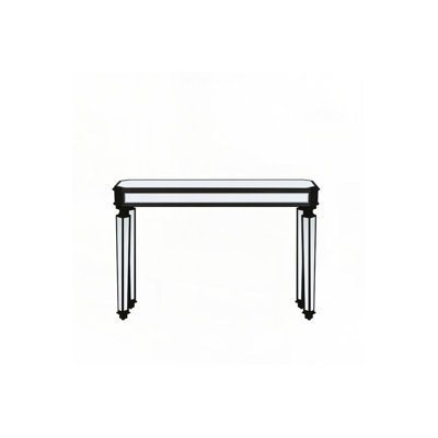 Console avec finition miroir