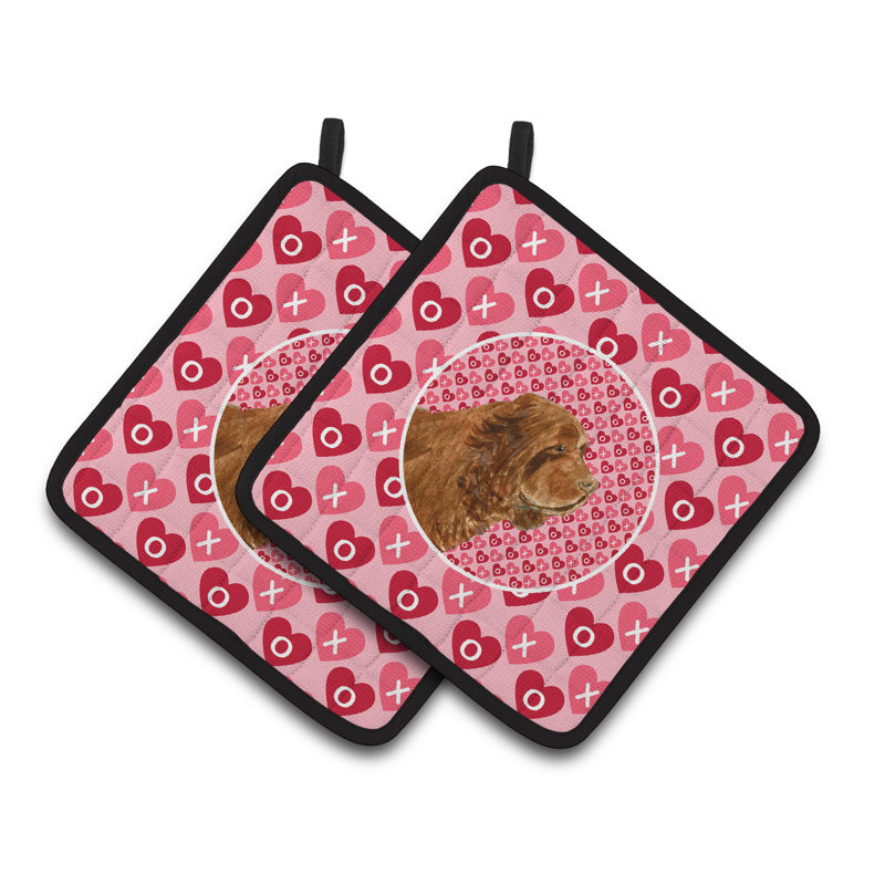 Cuisinier poignée caroline hearts love Sussex Spaniel