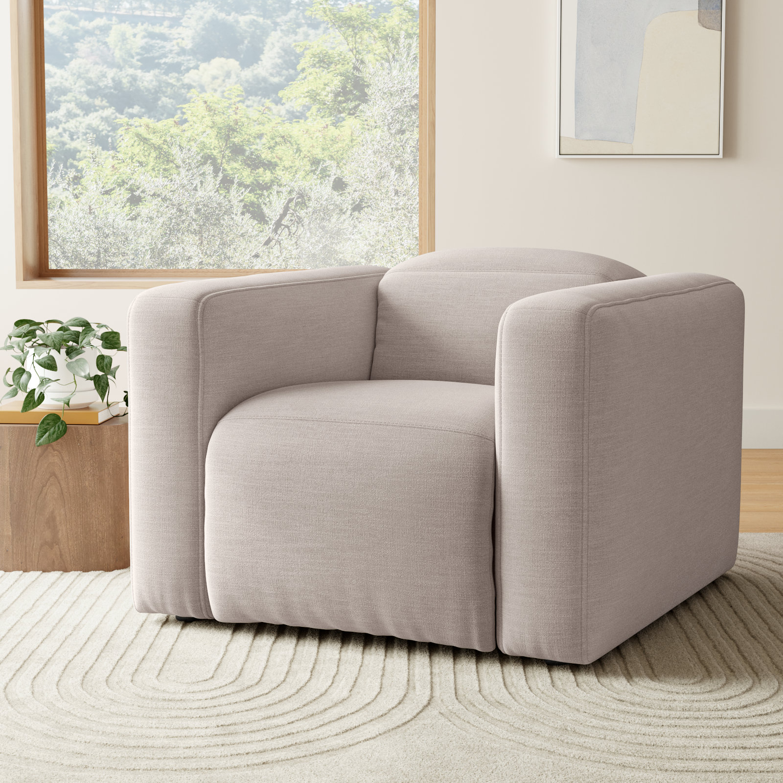 Amed 46" Power Recliner, Gray