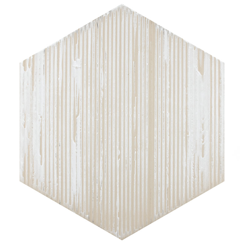 Retro Hex 14" x 16" Porcelain Wood Look Wall & Floor Tile