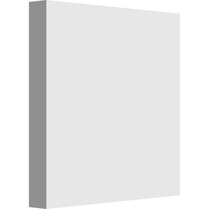 Rosette standard Sedgwick avec bord carré, H 4 po x l 4 po x p 0,5 po