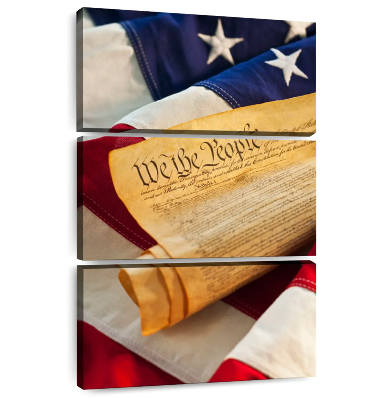 Keiri American Flag Preamble, 74" H x 48" W
