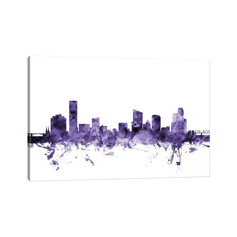 Grand Rapids, Michigan Skyline by Michael Tompsett - Wrapped Canvas Gallery-Wrapped Canvas Giclée, 152.5 cm H x 101.5 cm W