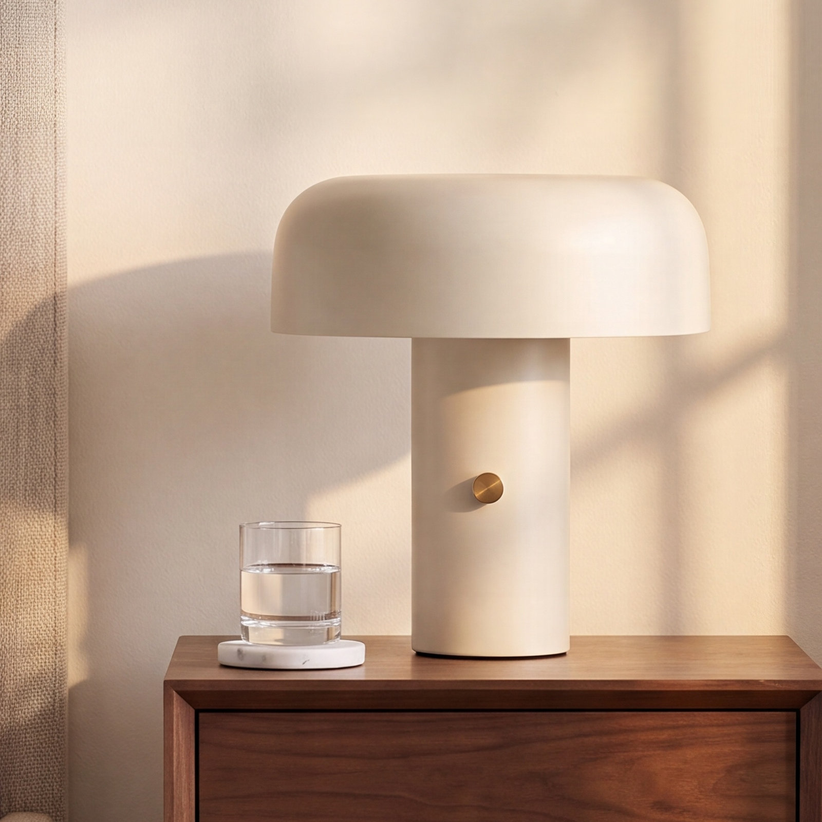 Latitude Run® Desk Lamp, Cream, White