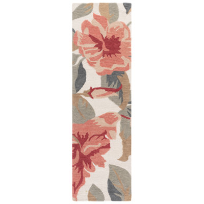 Jardin Hand Tufted Wool; Cotton Floral Indoor Rug