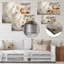 «Beige Botanical Impressions III», art mural abstrait en botanique-1950955513