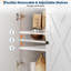 Armoire à café Coffee - Buffet de rangement de cuisine avec 4 portes, 2 tiroirs et tablette réglable en blanc pour la cuisine, le salon ou l'entrée