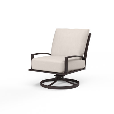 Mulcahey Swivel Aluminum Outdoor Lounge Chair , Sunbrella® Cushions Included