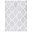 Tapis géométrique gris clair / blanc-3184029