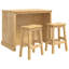 Solid Wood Kitchen Island Set-357760040