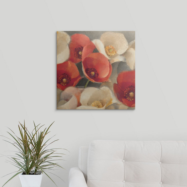 « ii »» albena hristova,, impression Poppies Bloom, H 35 po x l 35 po x P 1,5 po, Toile