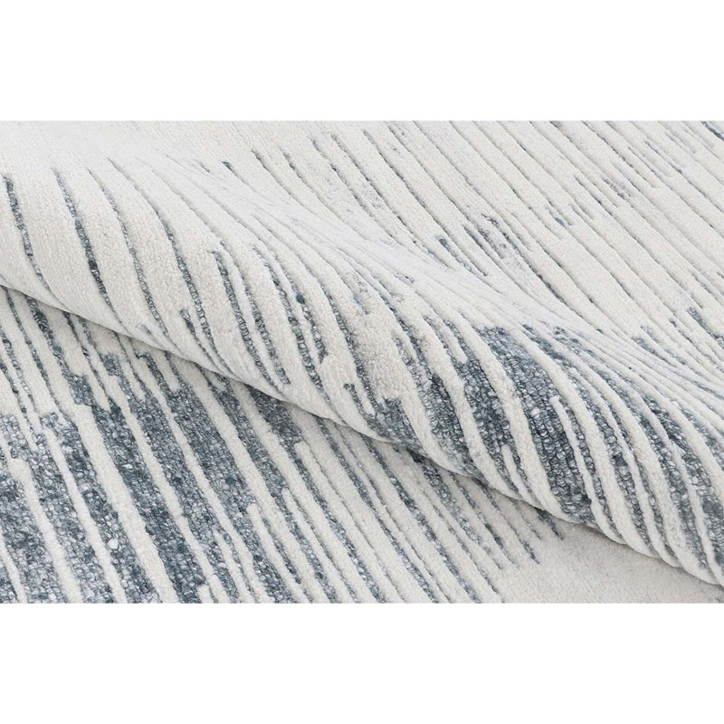 Handmade Wool Abstract Area Rug, Rectangle 8' x 10'