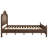 Mid-Century Modern Solid Wood Bed with Herringbone-Inspired Pattern Headboard-1622515576-1638388144